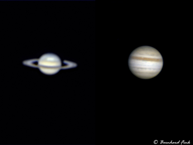 Sturm auf Saturn und SEB auf Jupiter