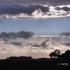 Sturm bricht los auf Hallig Hooge ...