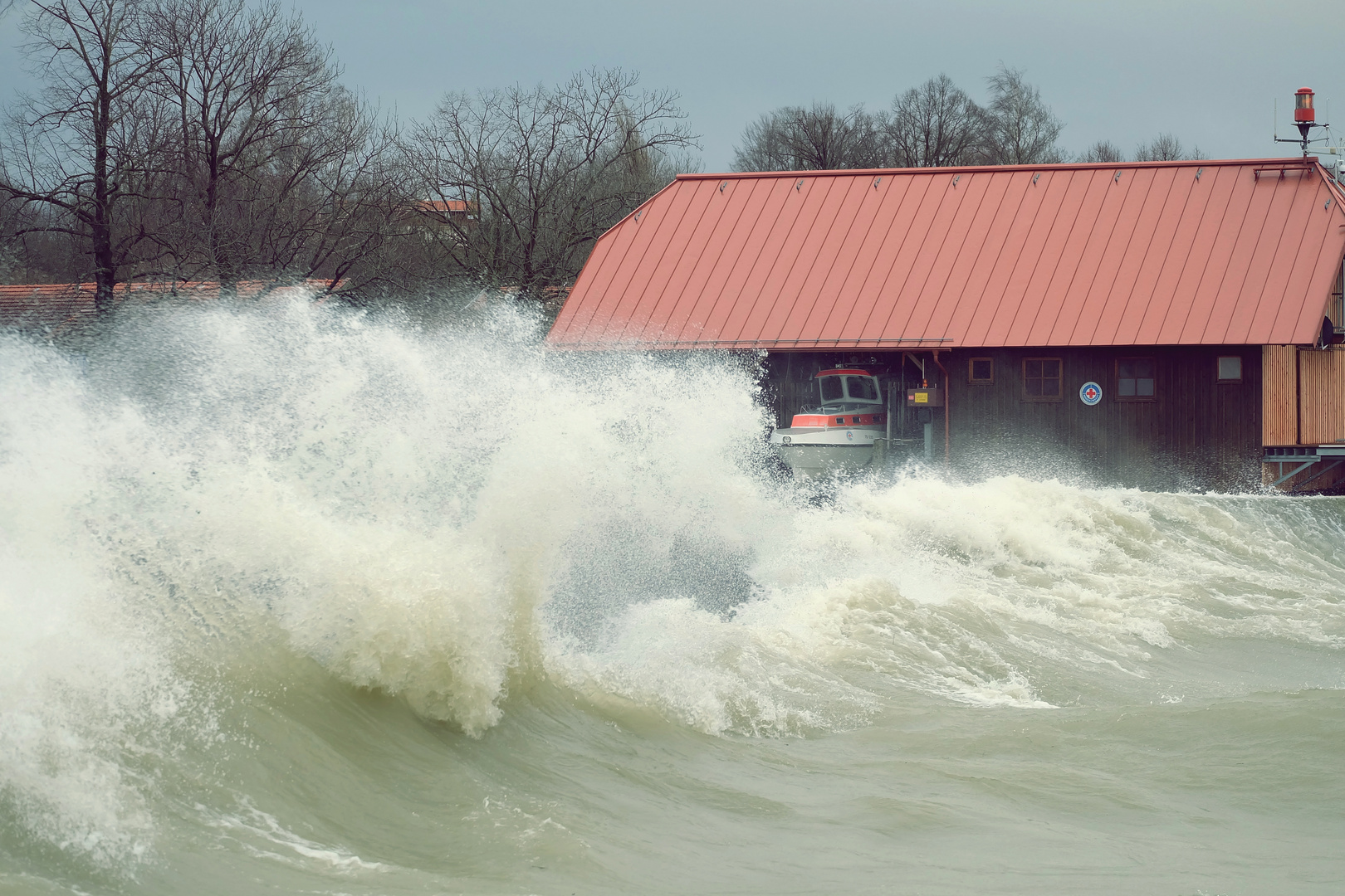 Sturm Heute am Chiemsee