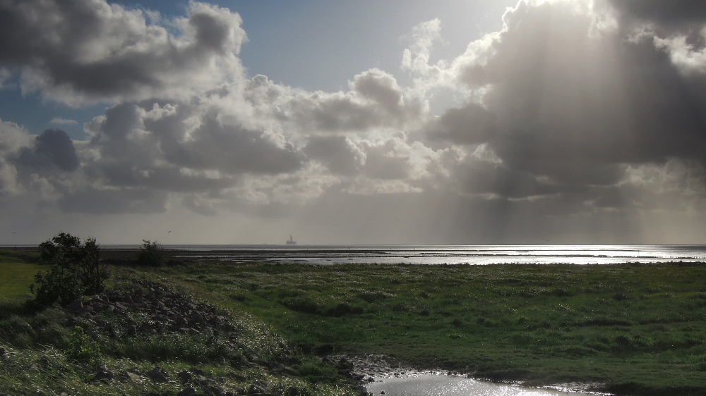 Sturm im Anmarsch - Watt bei Friedrichskoog II