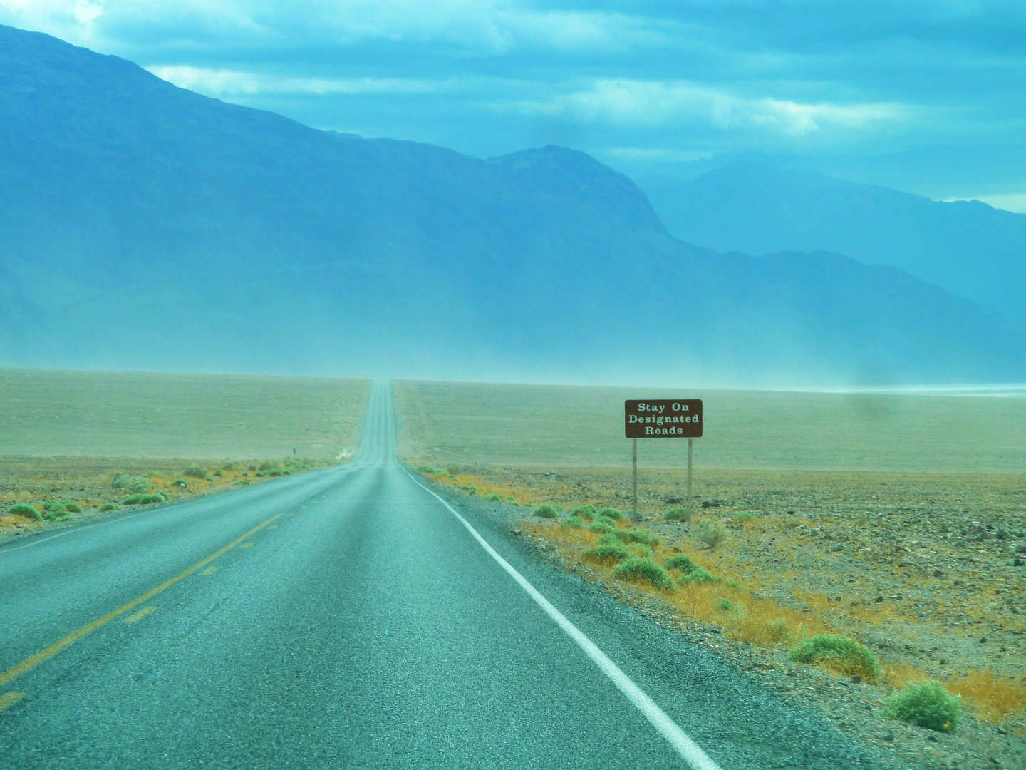 Sturm im Death Valley