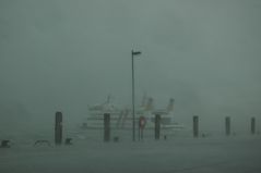 Sturm im Hafen von Dagebüll