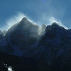 Sturm im Hochgebirge