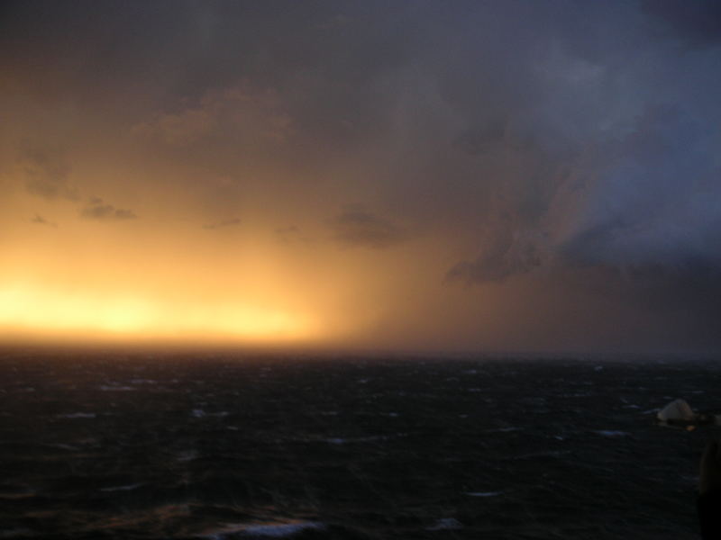 Sturm im Mittelmeer vor Venedig