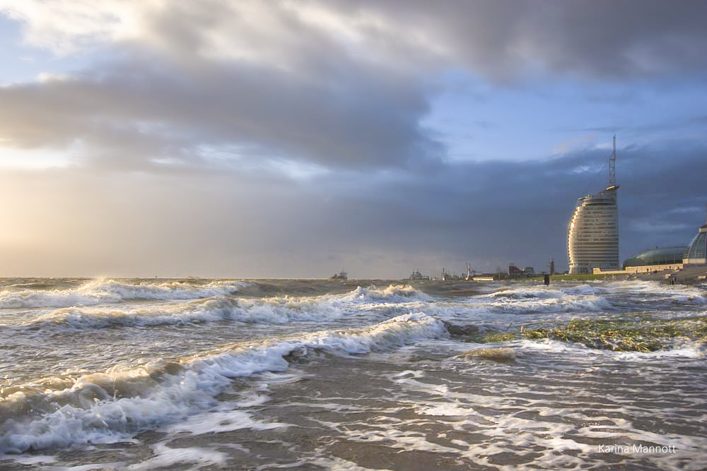 Sturm in Bremerhaven