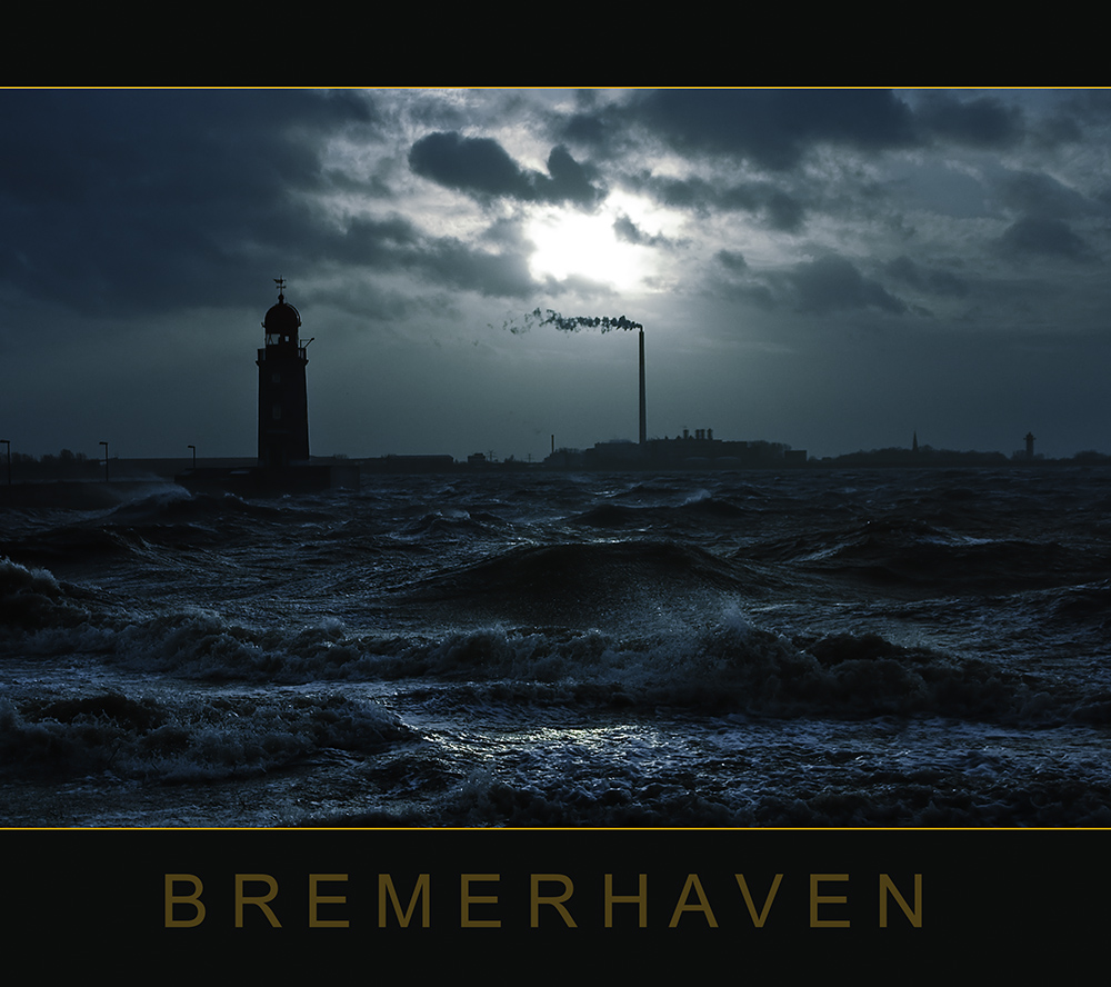 Sturm in Bremerhaven