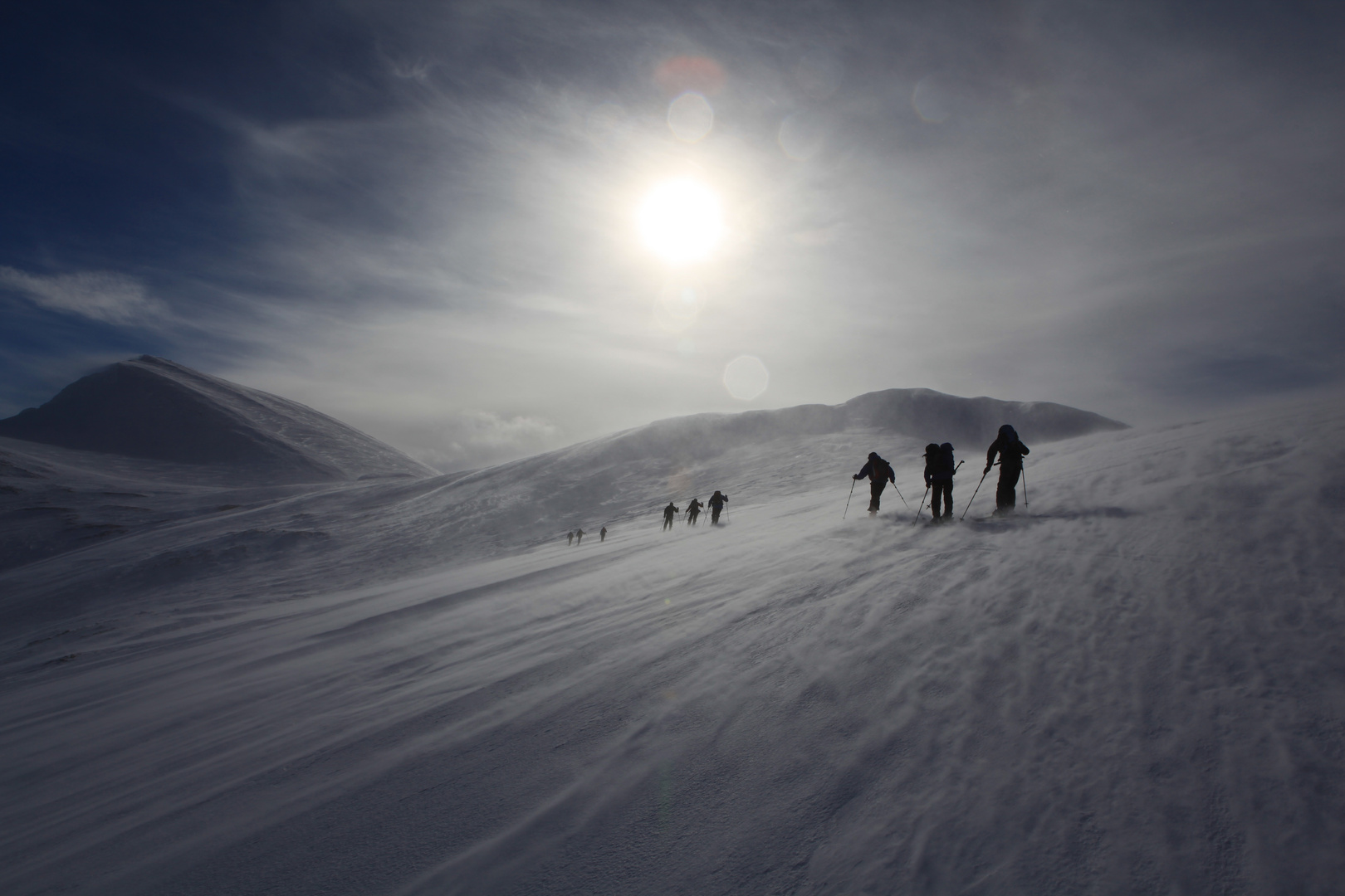 Sturm in den Lyngen Alps Norwegen