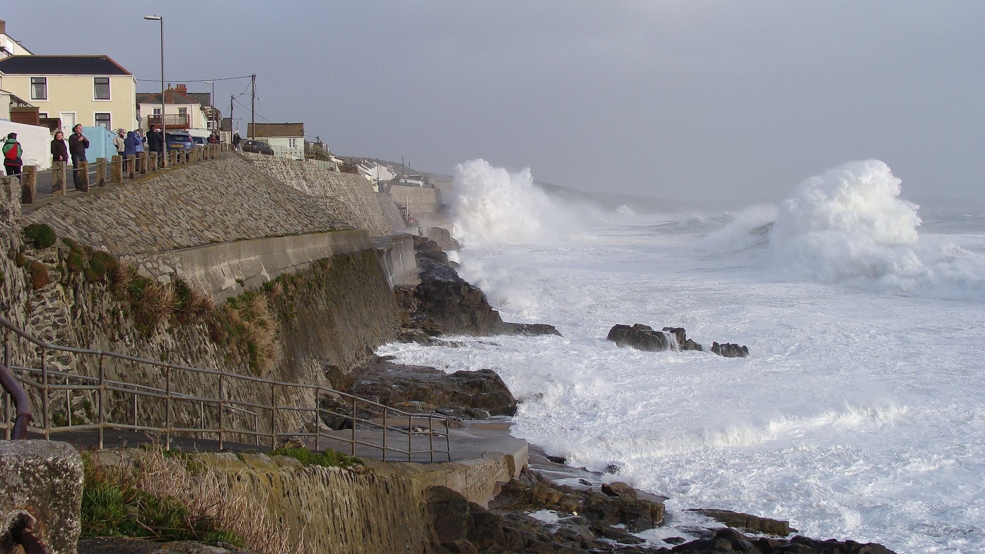 Sturm in Porthleven 