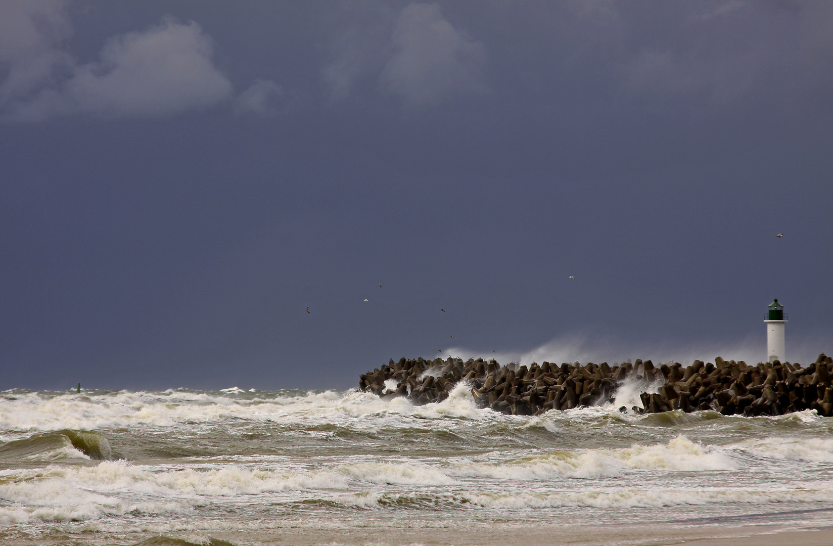 Sturm in Ventspils (Lettland)