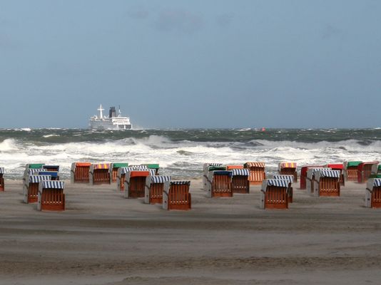 Sturm in Warnemünde