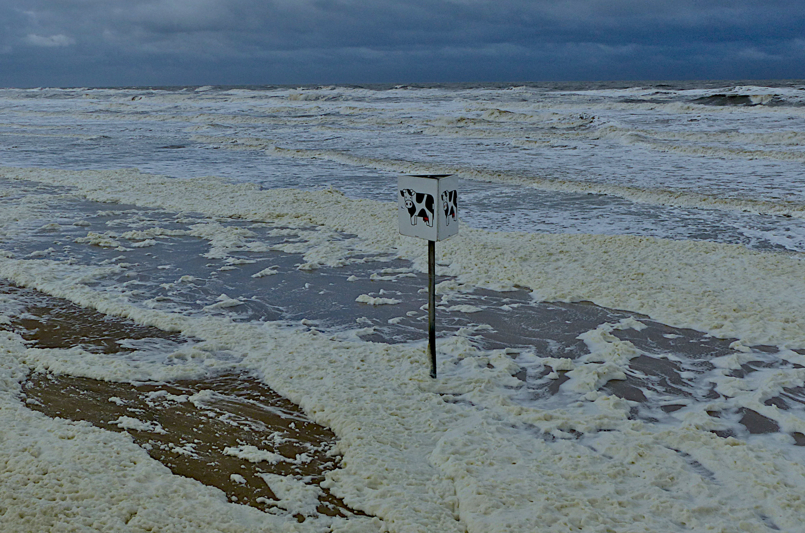 Sturm mit viel Schaum