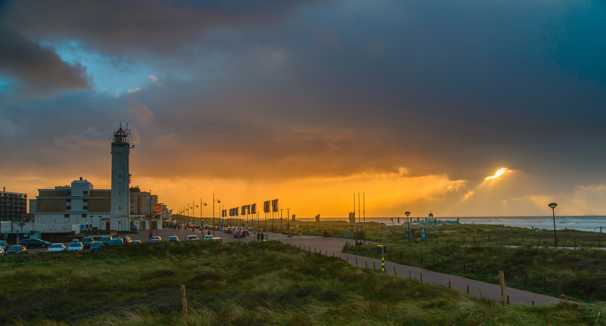 [ Sturm & Sonnenuntergang, Nordwijk ]