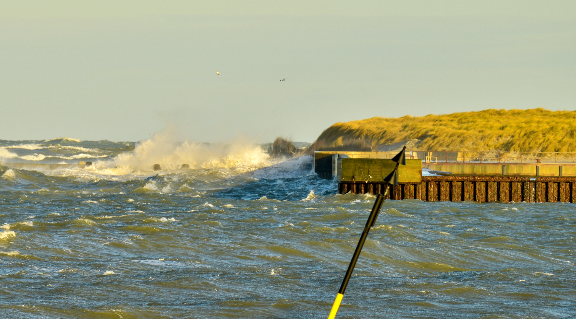 Sturm Tag Helgoland 