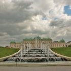 Sturm über dem Schloss Belvedere