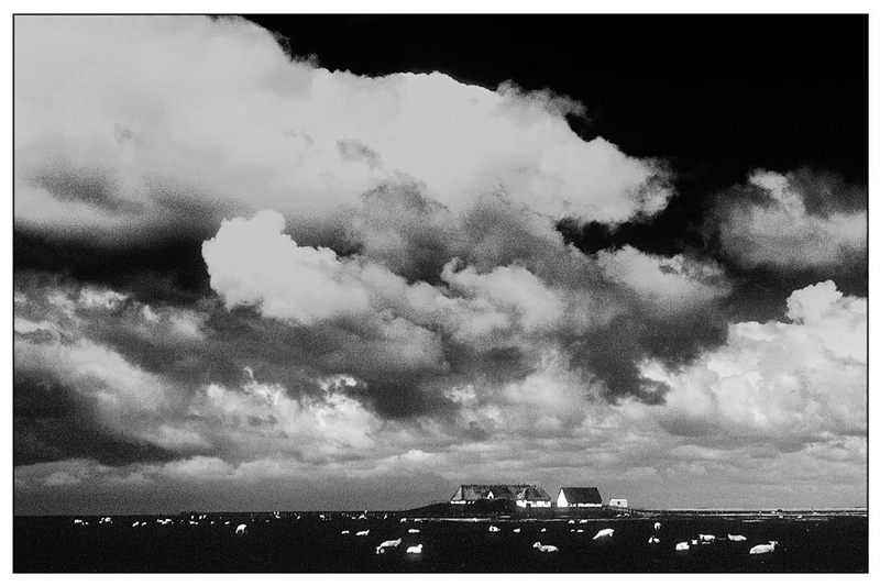 Sturm über der Hamburg Hallig