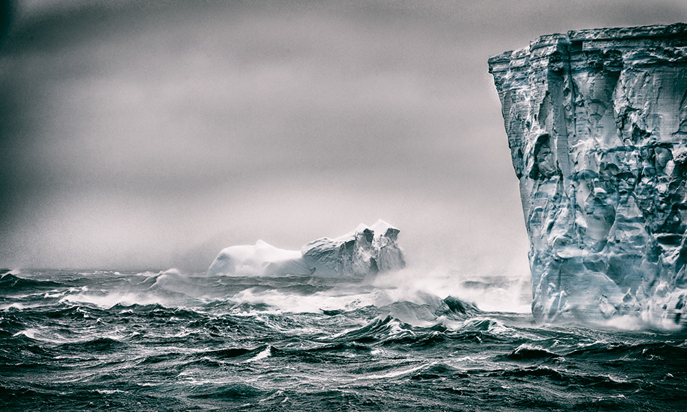 Sturm und Eis vor South Georgia