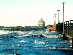 Sturm und Sonne pur am 02. Januar 2019 in Zingst