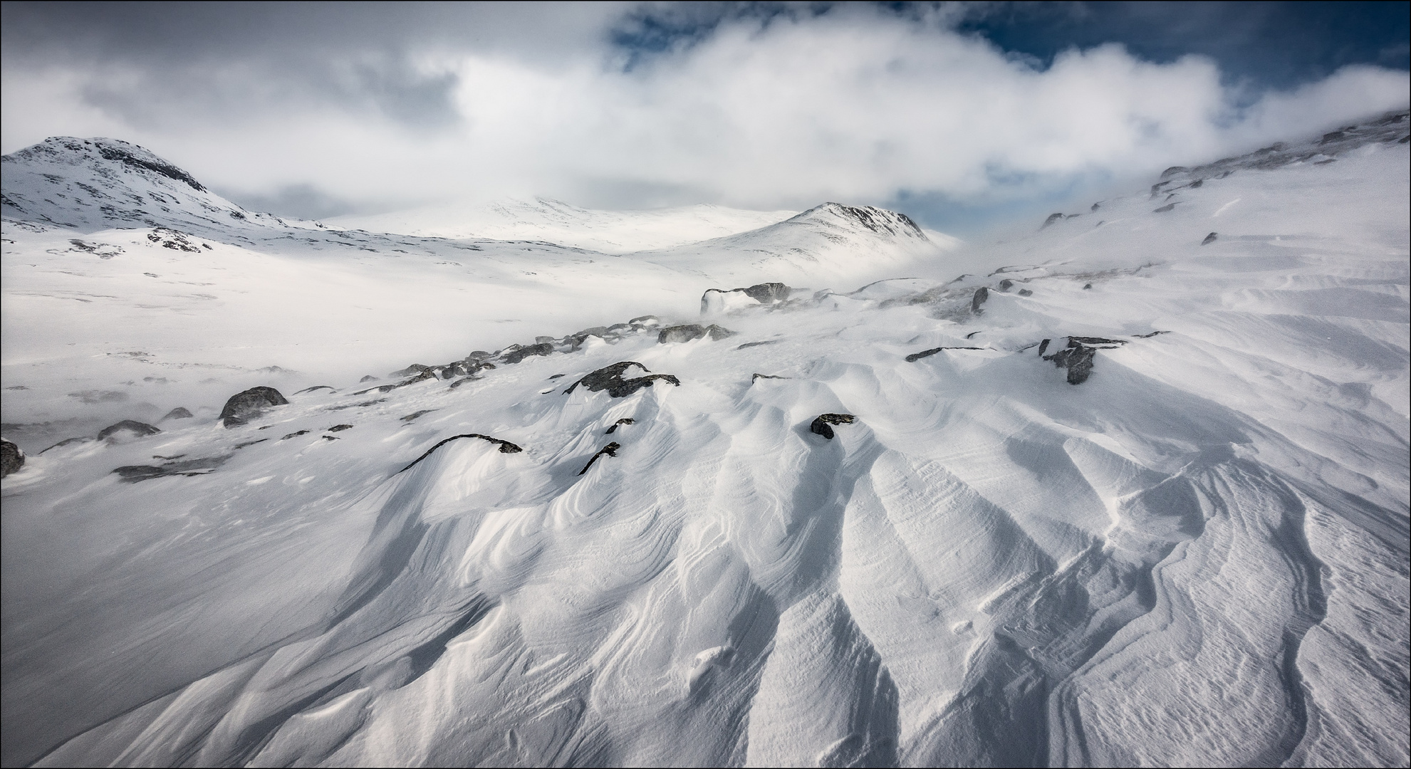 Sturmbraus im Dovrefjell