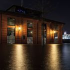 Sturmflut am Hamburger Fischmarkt