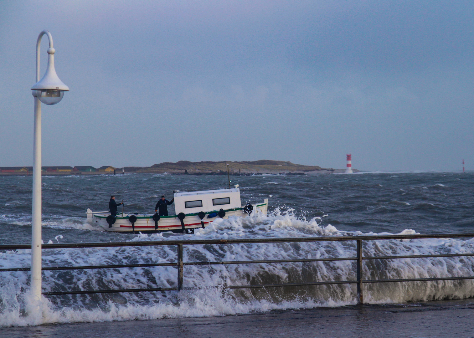 Sturmflut auf Helgoland