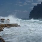 Sturmgepeitschtes Meer in Cala san Vicente