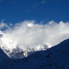 Sturmisch Wetter am Cho Oyu (8201m)