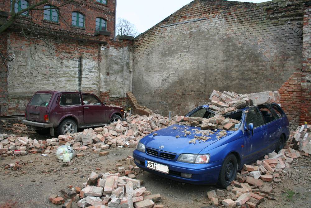 Sturmschaden in Stralsund