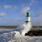 Sturmtief Zoltan am 22.12.2023 vor Warnemünde