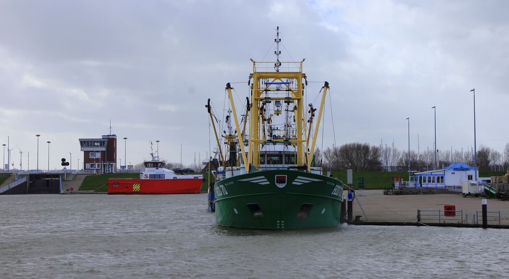 Sturmwarnung, sicher im Hafen.