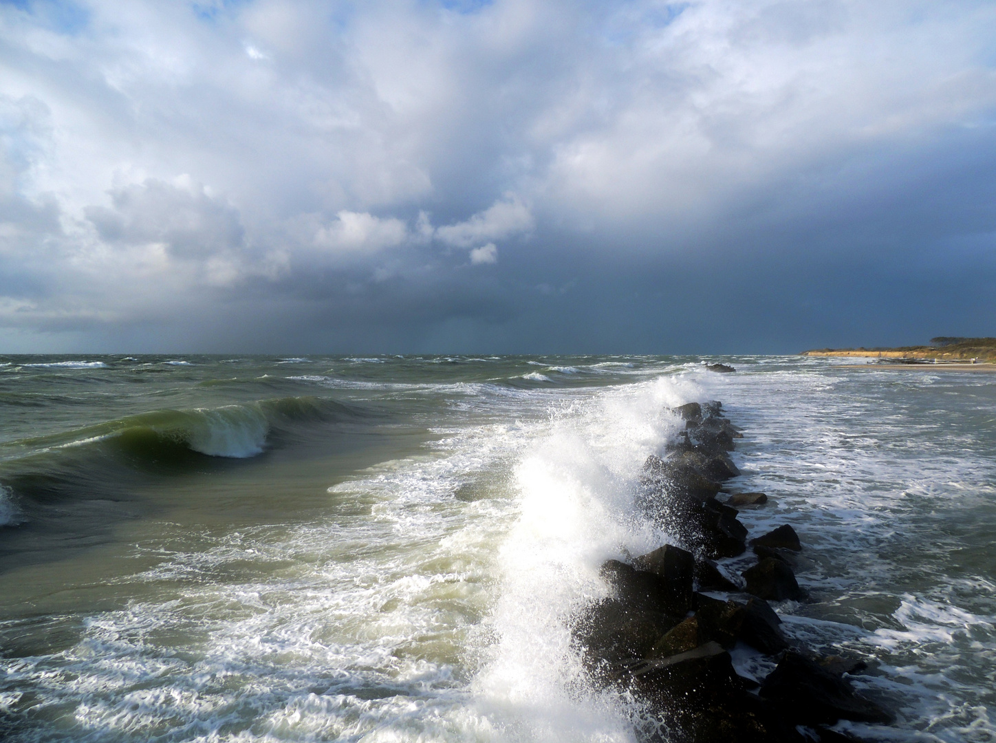 Sturmwind am Strand...