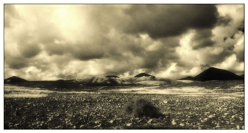 Sturmwolken über Lanzarote