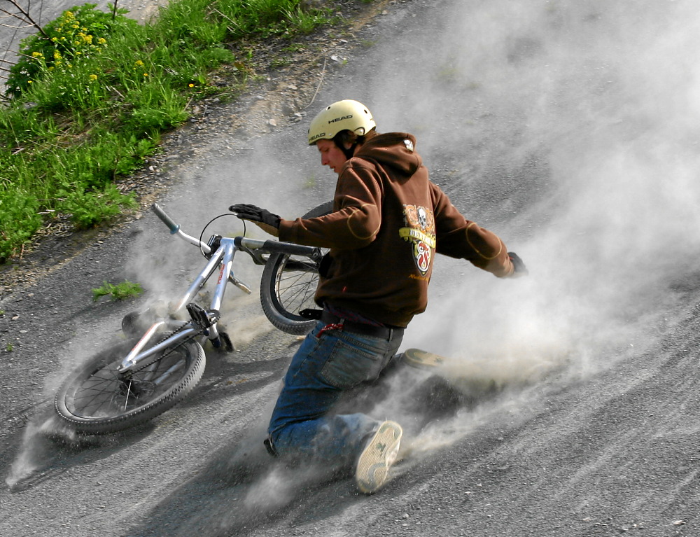 Sturz beim Dirt Masters in Winterberg