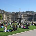 Stuttgart am Samstag vor der Demo