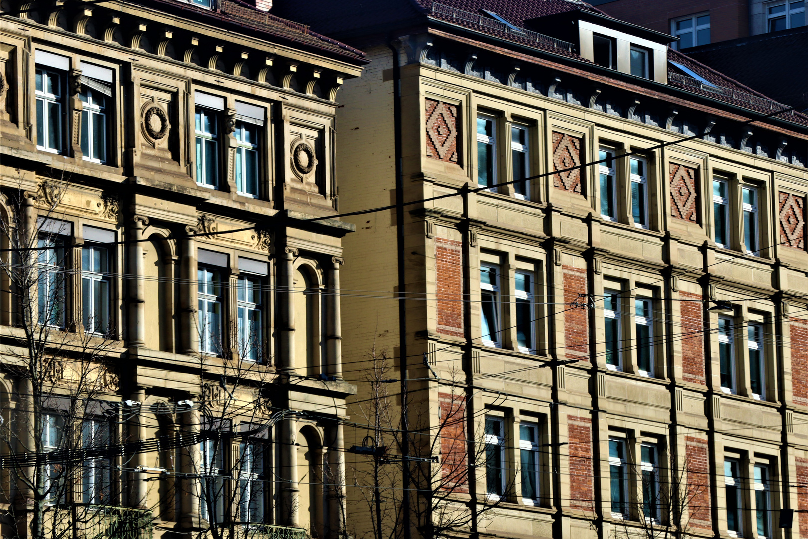 Stuttgart Ansichten im Sonnenlicht