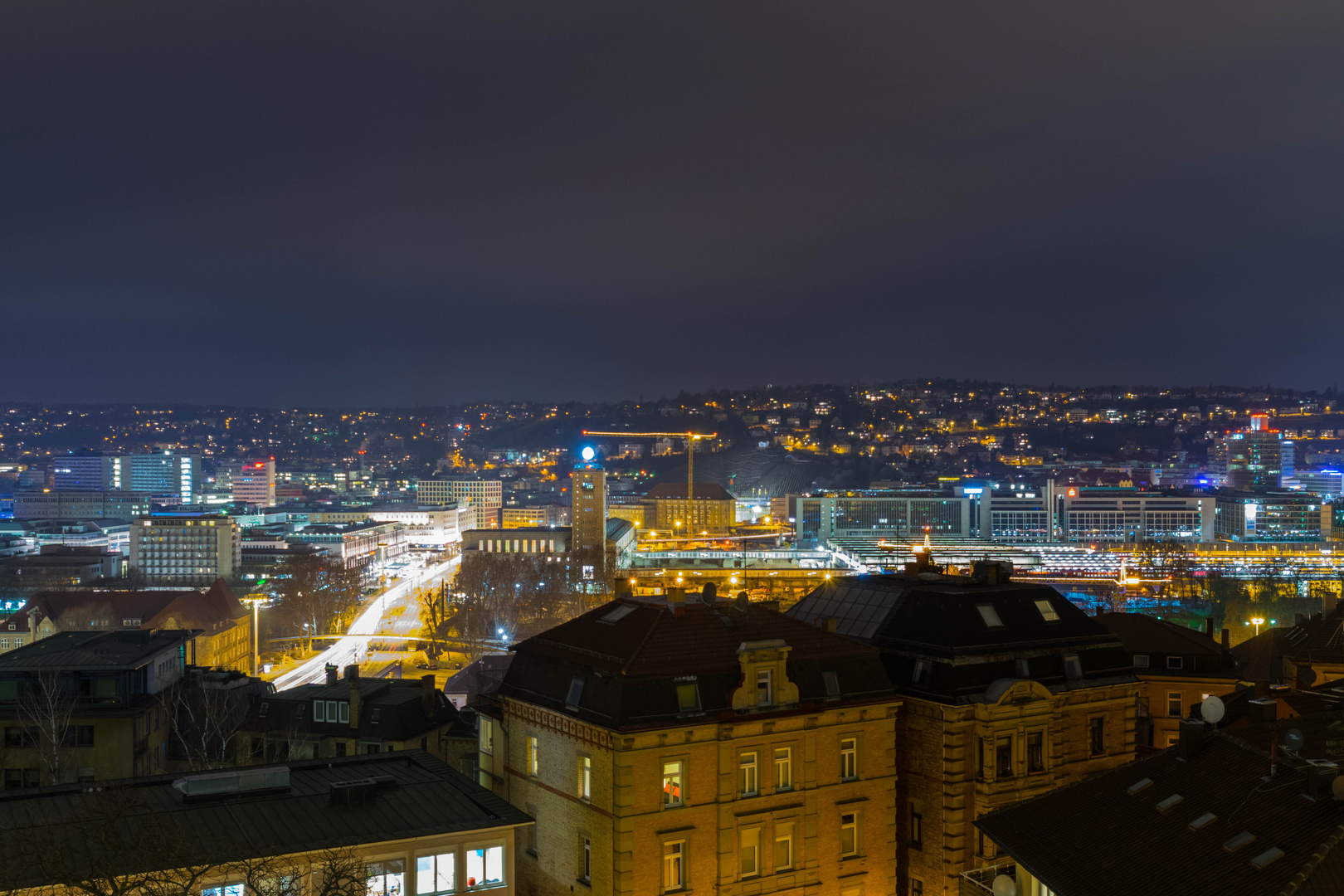 Stuttgart bei Nacht