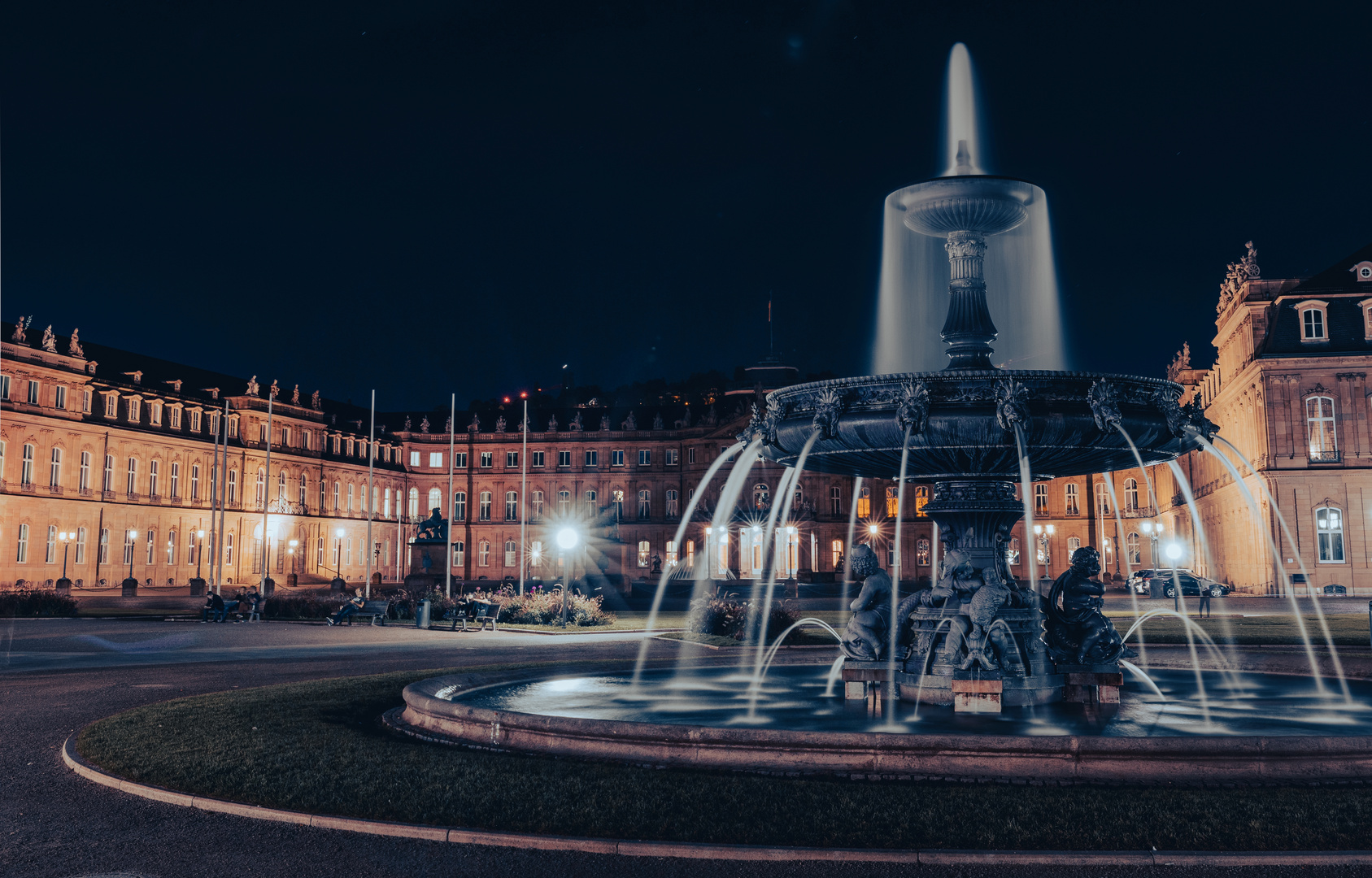 Stuttgart bei Nacht