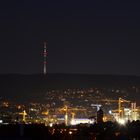 Stuttgart bei Nacht - Blick richtung Süden