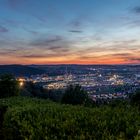 Stuttgart bei Sonnenuntergang