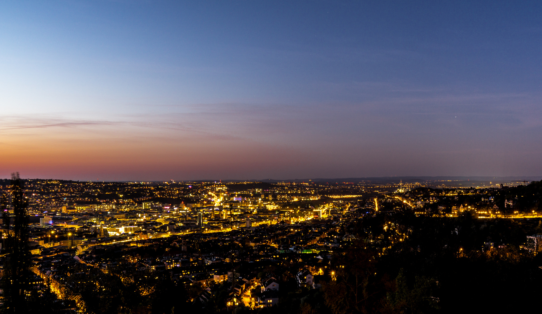 Stuttgart by night