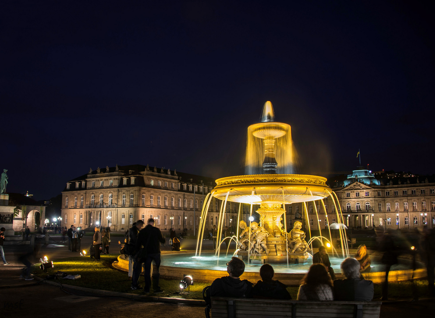 Stuttgart City leuchtet