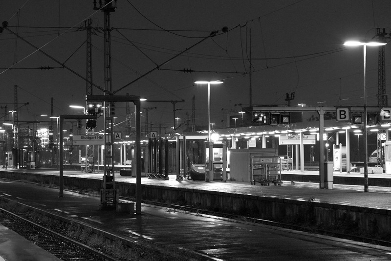 Stuttgart Hauptbahnhof @ night