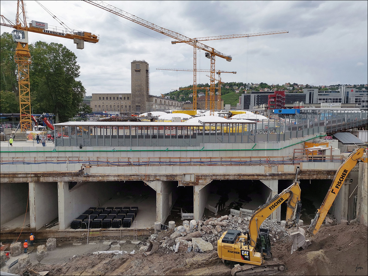 Stuttgart Hbf Baustelle 