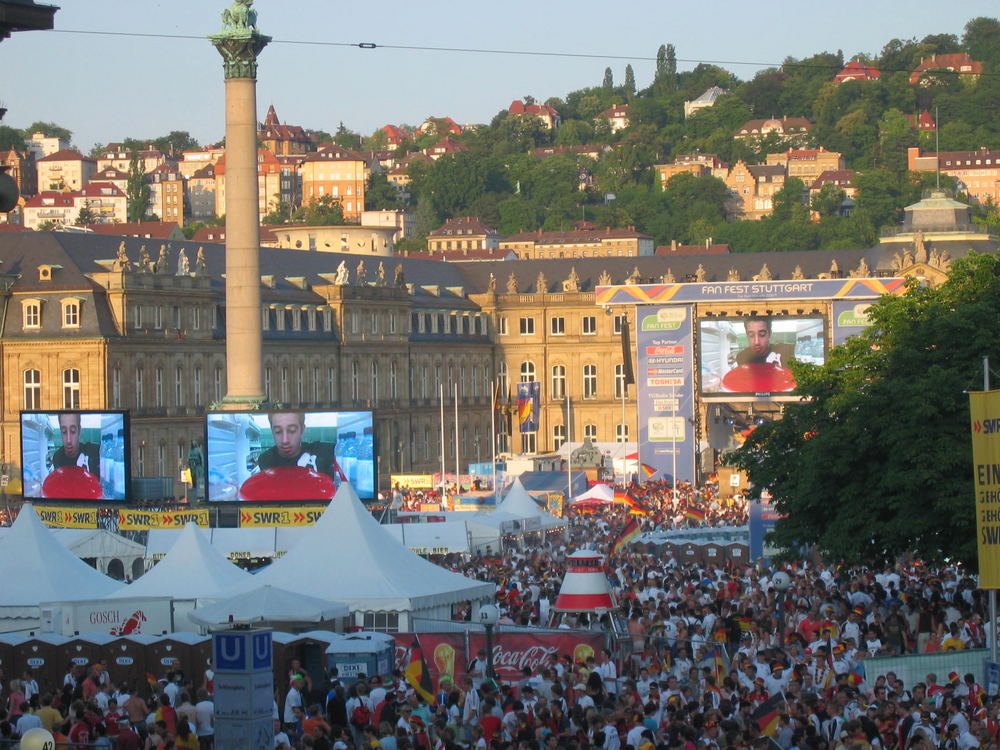 Stuttgart im Fussballfieber