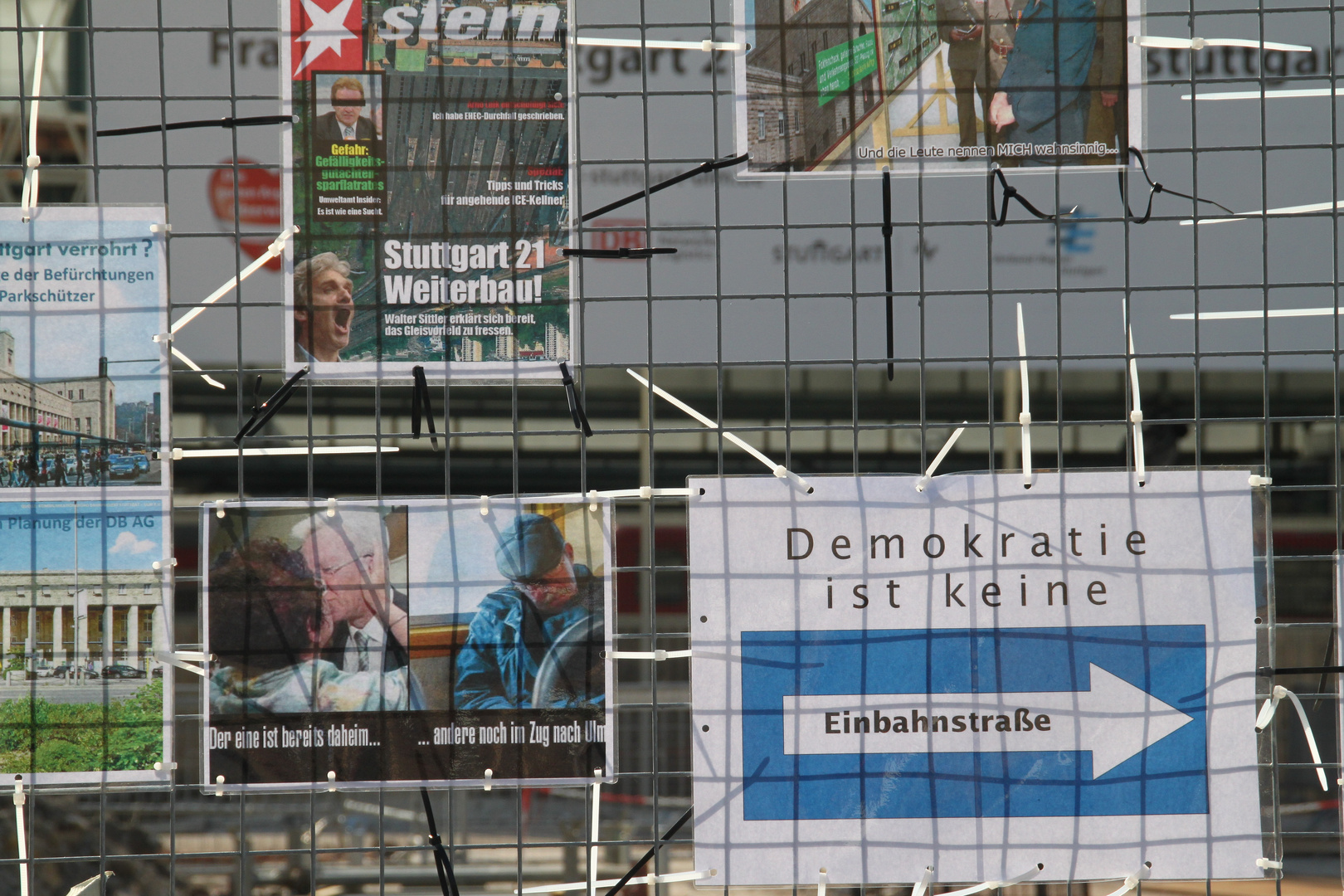 Stuttgart K21 Einbahnstrasse oder DEMOKRATIE vom16.06.2011