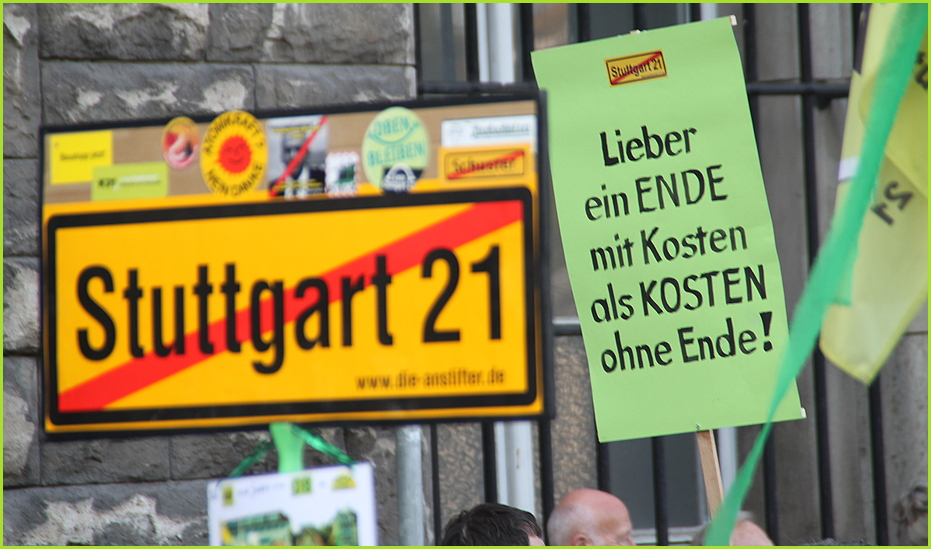 Stuttgart K21 - Plakat: KOSTEN ohne ENDE ?