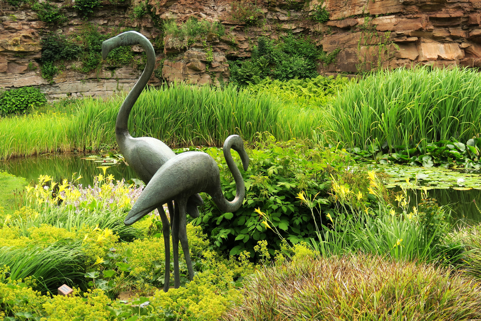 Stuttgart Killesbergpark, Skulptur "Flamingos"