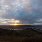 Stuttgart mit Sonnenuntergang