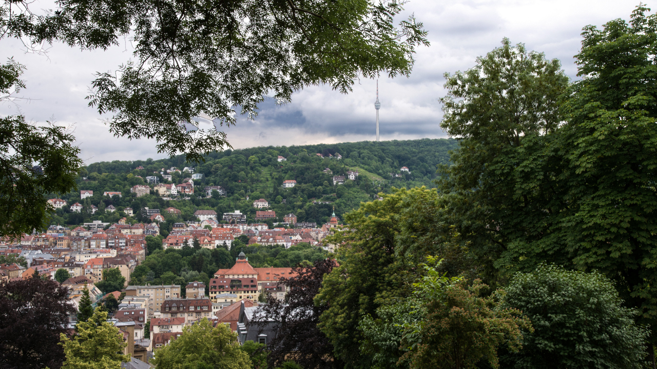 Stuttgart Mitte und Süd mit Fernsehturm