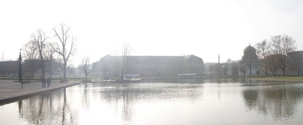 Stuttgart Schlossgarten mit See