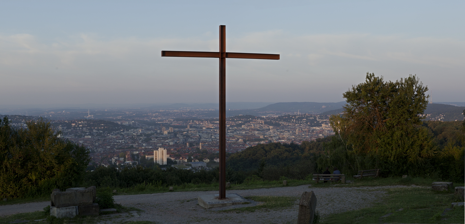 Stuttgart. Sicht aus der Hügel BirkenKopf 2